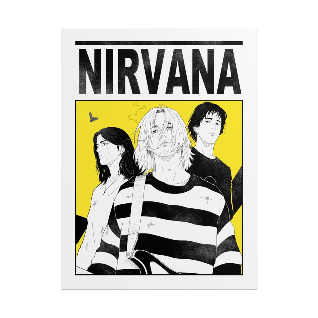 Nirvana Band Art Poster — Rolled Poster