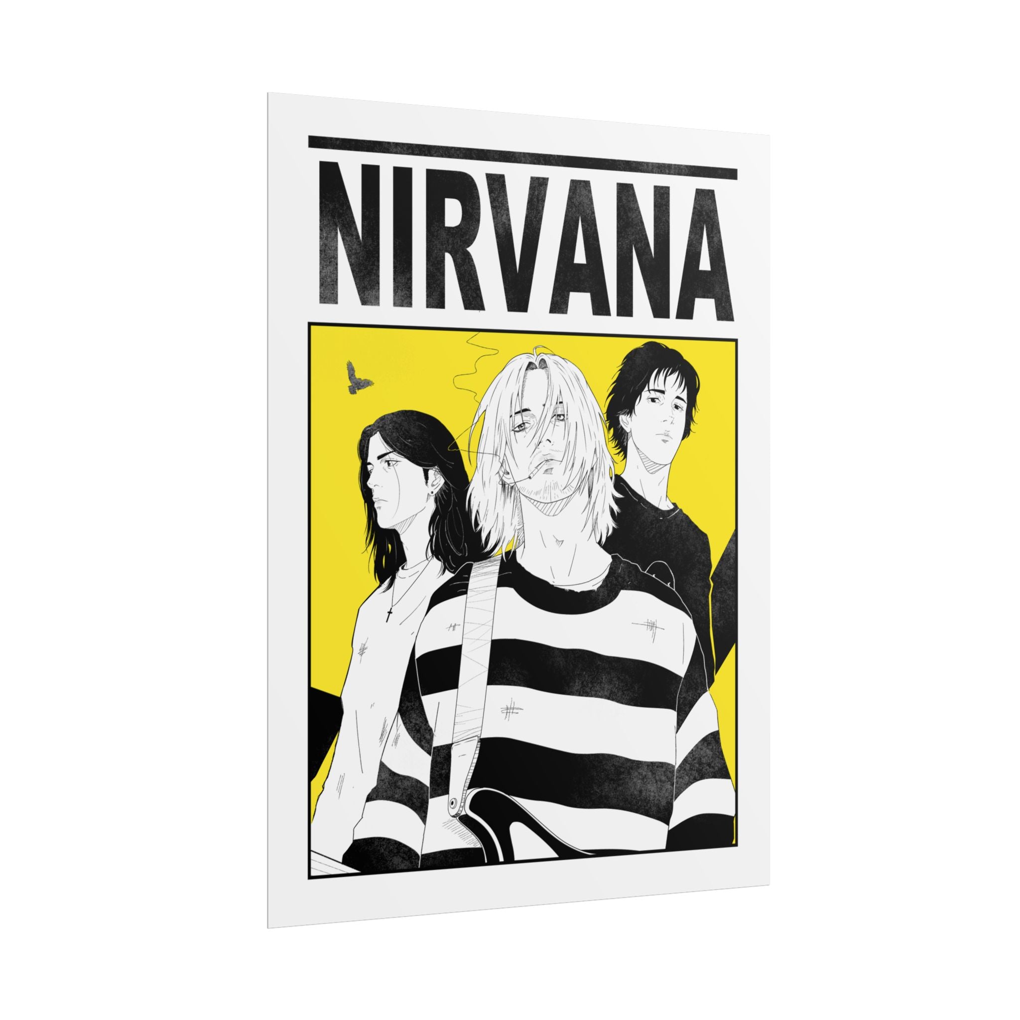 Nirvana Band Art Poster — Rolled Poster
