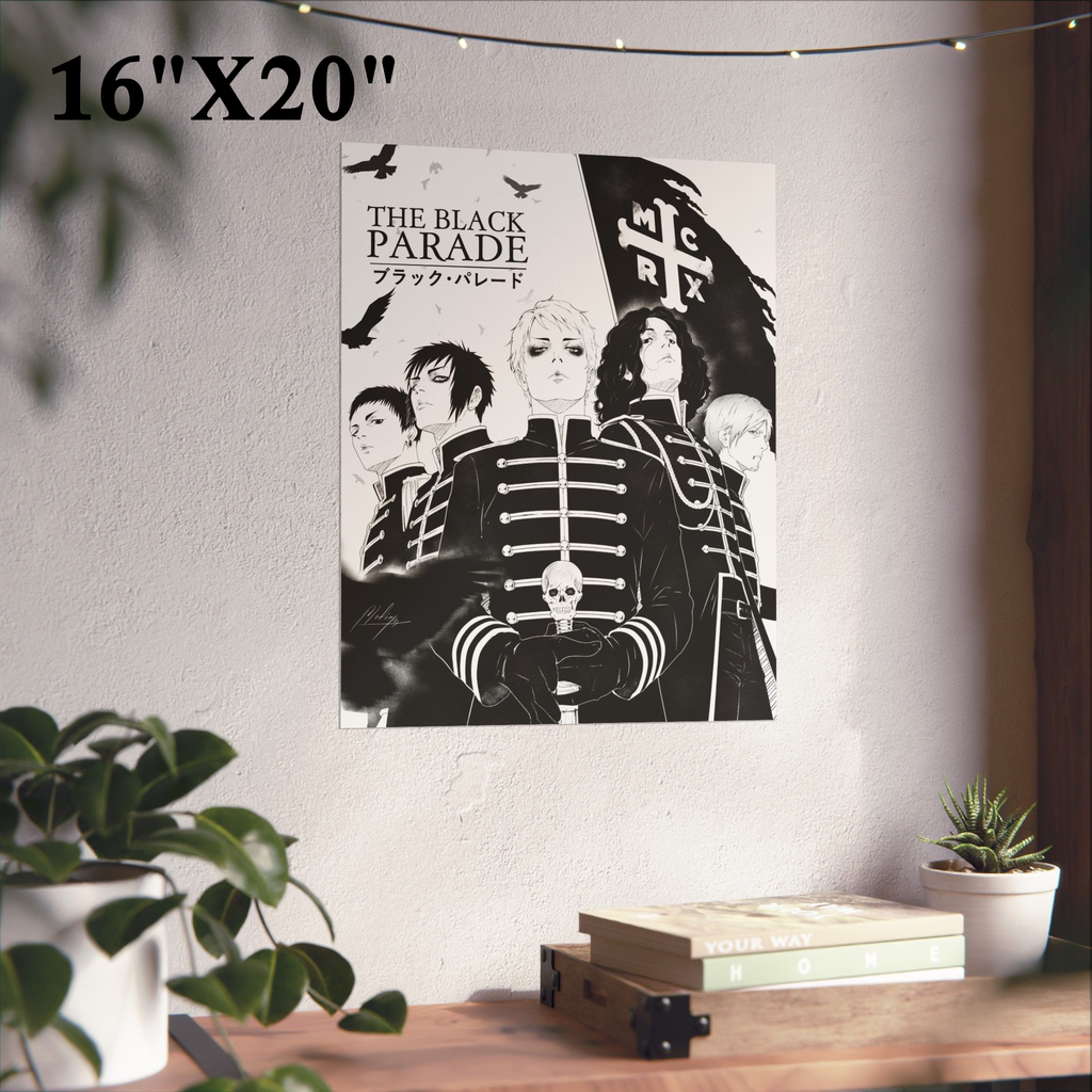 The Black Parade Matte Poster — Emo Rock Band Art Print