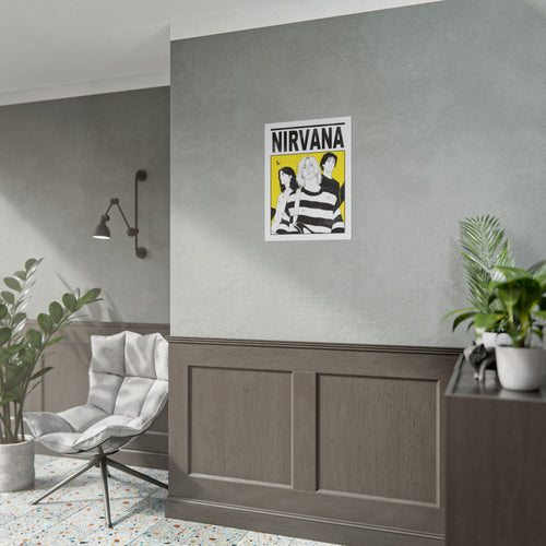 Nirvana Band Art Poster — Rolled Poster
