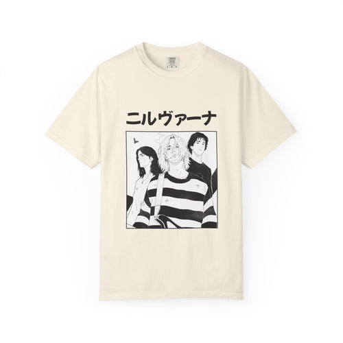 Nirvana Manga Band Tee — Graphic T-Shirt