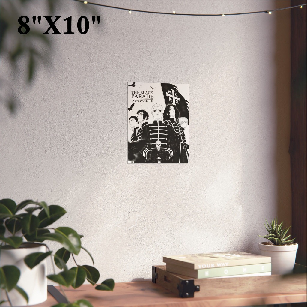 The Black Parade Matte Poster — Emo Rock Band Art Print